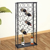 Wine Rack for 28 Bottles Metal vidaXL