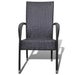 vidaXL 2x Garden Chairs Poly Rattan Brown Outdoor Patio Park Stackable ...