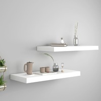 Floating Wall Shelves 2 pcs White 60x23.5x3.8 cm MDF vidaXL