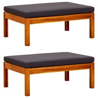 Garden Footrests 2 pcs Solid Acacia Wood vidaXL
