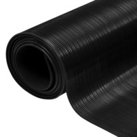 Rubber Floor Mat Anti-Slip 2 x 1 m Fine Ribbed vidaXL