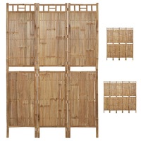 4-Panel Room Divider Bamboo Room Partition Screen 120x180 cm/160x180 cm vidaXL