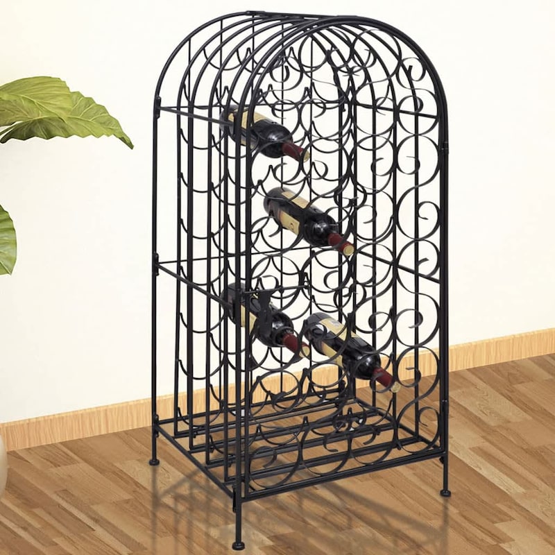 Buy Wine Rack for 35 Bottles Metal vidaXL - MyDeal