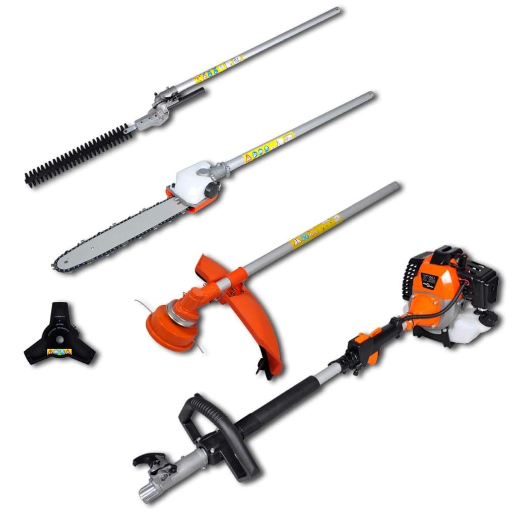 4-in-1 Multi-tool Hedge&Grass Trimmer, Chain Saw, Brush Cutter vidaXL