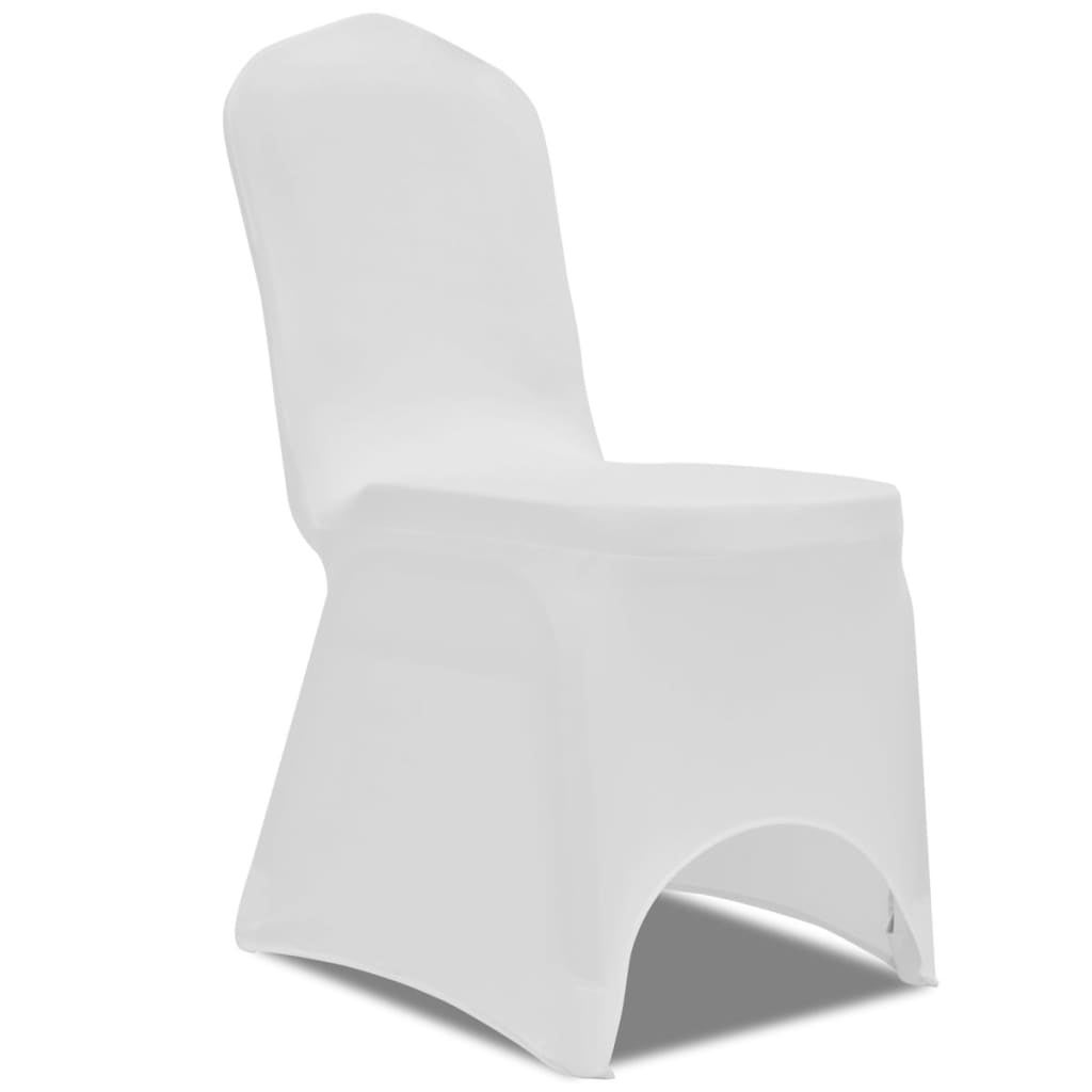 Chair Cover Stretch White 50 pcs vidaXL