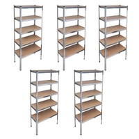 Storage Rack Garage Storage Shelf 5pcs vidaXL