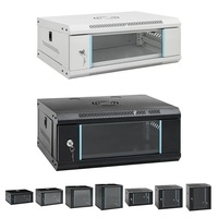 Wall Mounted Network Cabinet 19" IP20 Data Cabinet Network Equipment vidaXL