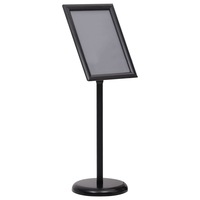 A3 Pedestal Poster Stand Black Aluminium Alloy vidaXL