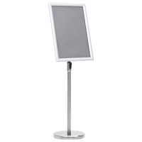 A3 Pedestal Poster Stand Silver Aluminium Alloy vidaXL