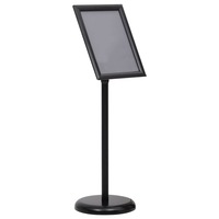 A4 Pedestal Poster Stand Black Aluminium Alloy vidaXL