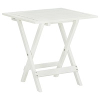 Bistro Table White 46x46x47 cm Solid Acacia Wood vidaXL