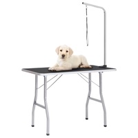 Adjustable Dog Grooming Table with 1 Loop vidaXL