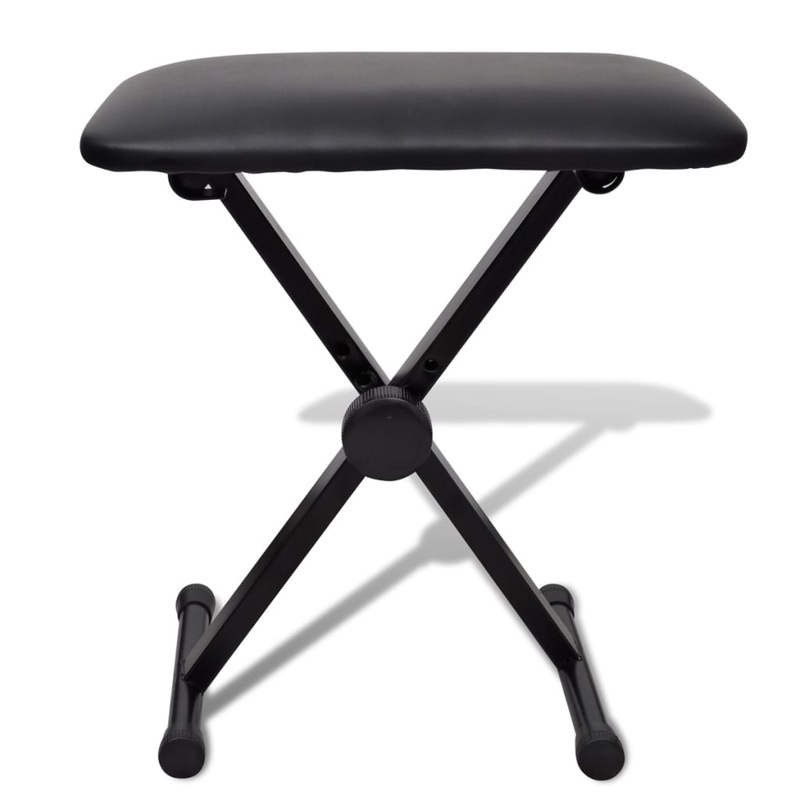 Buy Adjustable Keyboard Stand and Stool Set vidaXL MyDeal