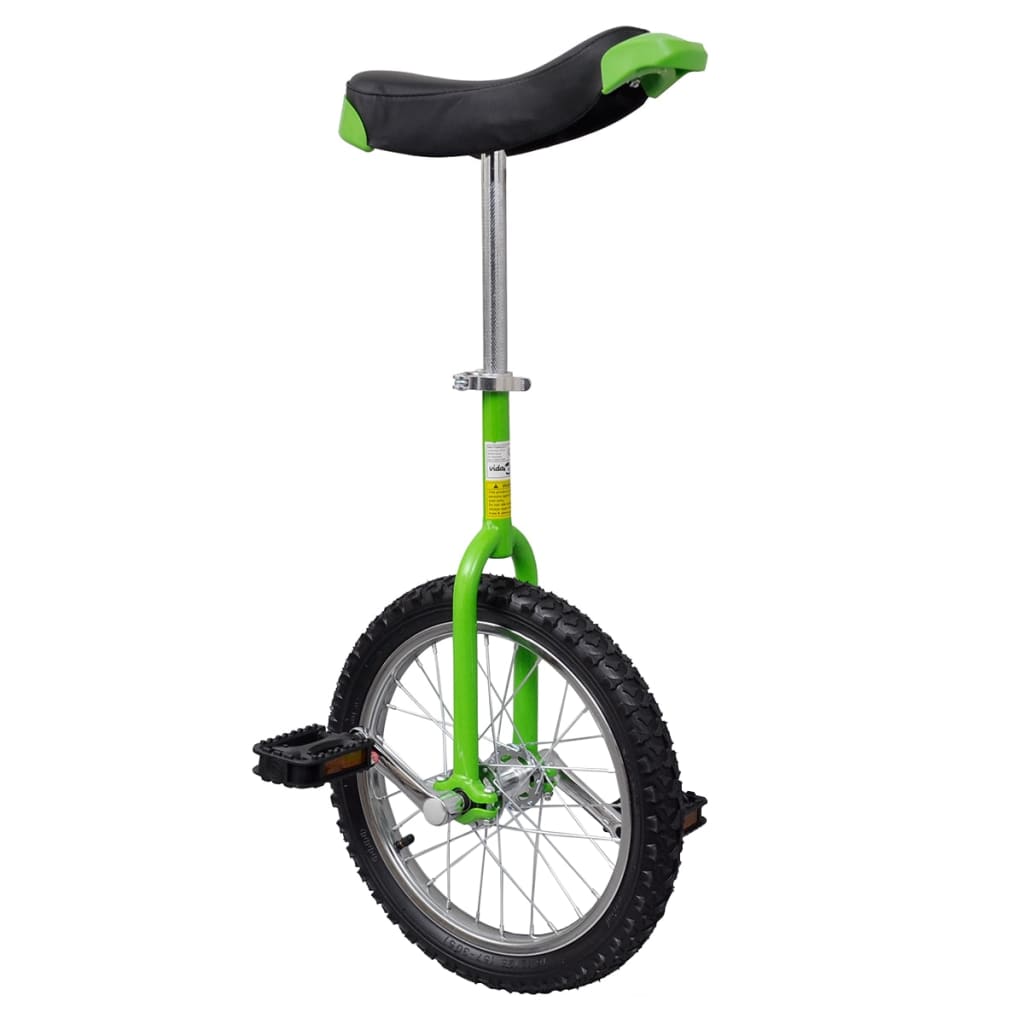 Green 16" Fun Unicycle Uni Cycle Scooter Circus Pro Bike Youth Adult
