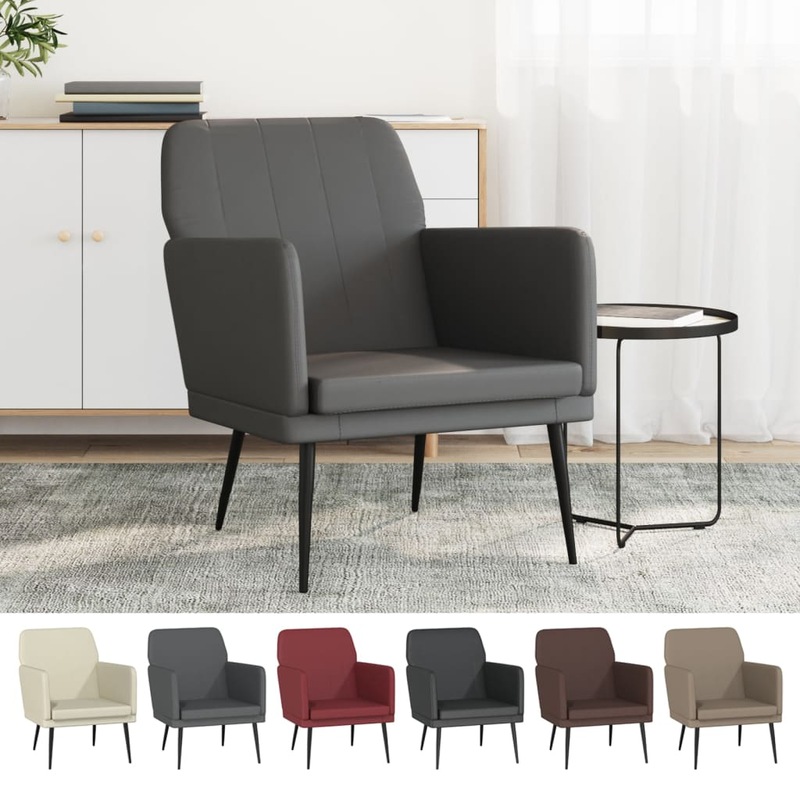 Buy Armchair Faux Leather Sleeper Recliner Single Sofa Chair Black