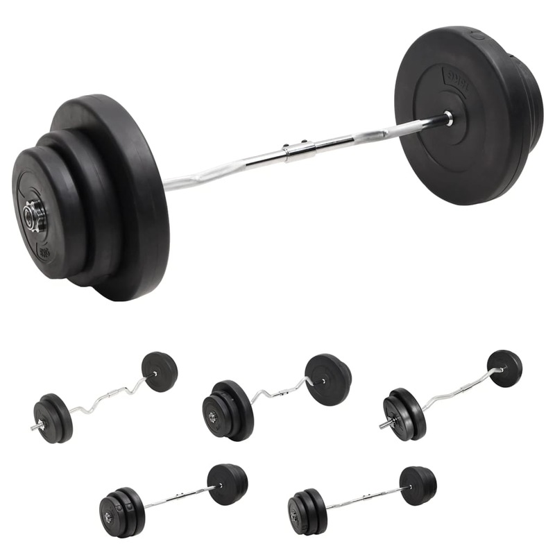 Buy Barbell Weight Lifting Set Home Gym Workout Weightlifting 30/60/90 Kg vidaXL MyDeal