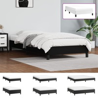 Bed Frame Double Queen King Single Size Bed Base Black Faux Leather vidaXL