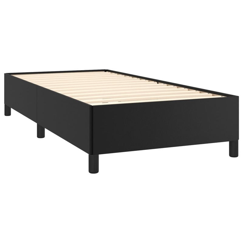 Buy Bed Frame Double Queen King Single Size Bed Base Black Faux Leather