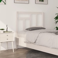 Bed Headboard White 95.5 cm Solid Wood Pine vidaXL