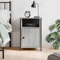 Bedside Cabinet Grey Sonoma 40x42x60 cm Engineered Wood vidaXL