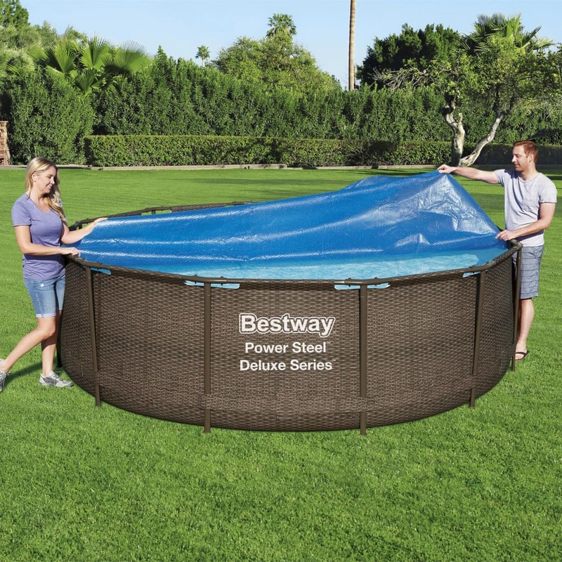 Buy Bestway Solar Pool Cover Flowclear 356 cm MyDeal