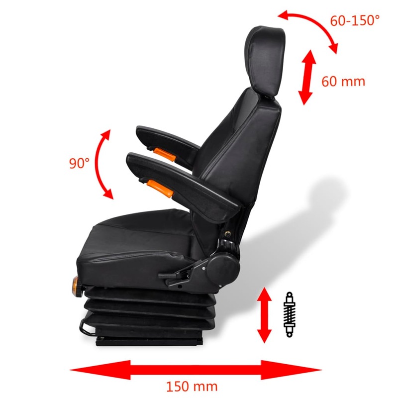 Buy Tractor Seat with Suspension vidaXL MyDeal