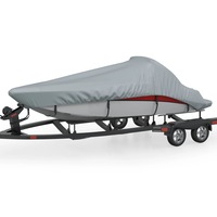Boat Cover Grey Length 427-488 cm Width 173 cm vidaXL