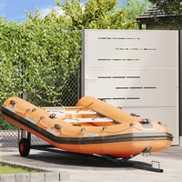 Boat Trailer 212-302 cm Adjustable Length 160 kg Steel vidaXL
