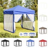 Canopy Gazebo Sunshade Folding Party Tent with Sidewalls Anthracite vidaXL