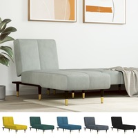 Chaise Longue Dark Grey Velvet Multi Colours vidaXL
