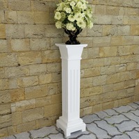 Classic Square Pillar Plant Stand MDF vidaXL