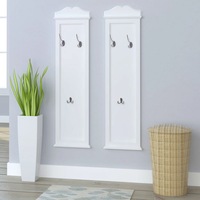 Coat Racks 2 pcs White vidaXL