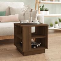 Coffee Table Brown Oak 40x40x43 cm Engineered Wood vidaXL