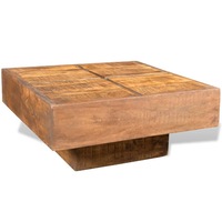 Coffee Table Brown Square Solid Mango Wood vidaXL