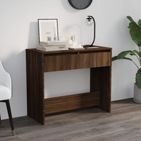 Console Table Brown Oak 89x41x76.5 cm Engineered Wood vidaXL