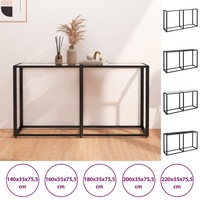 Console Table Tempered Glass Computer Writing Table Multi Colours/Sizes vidaXL