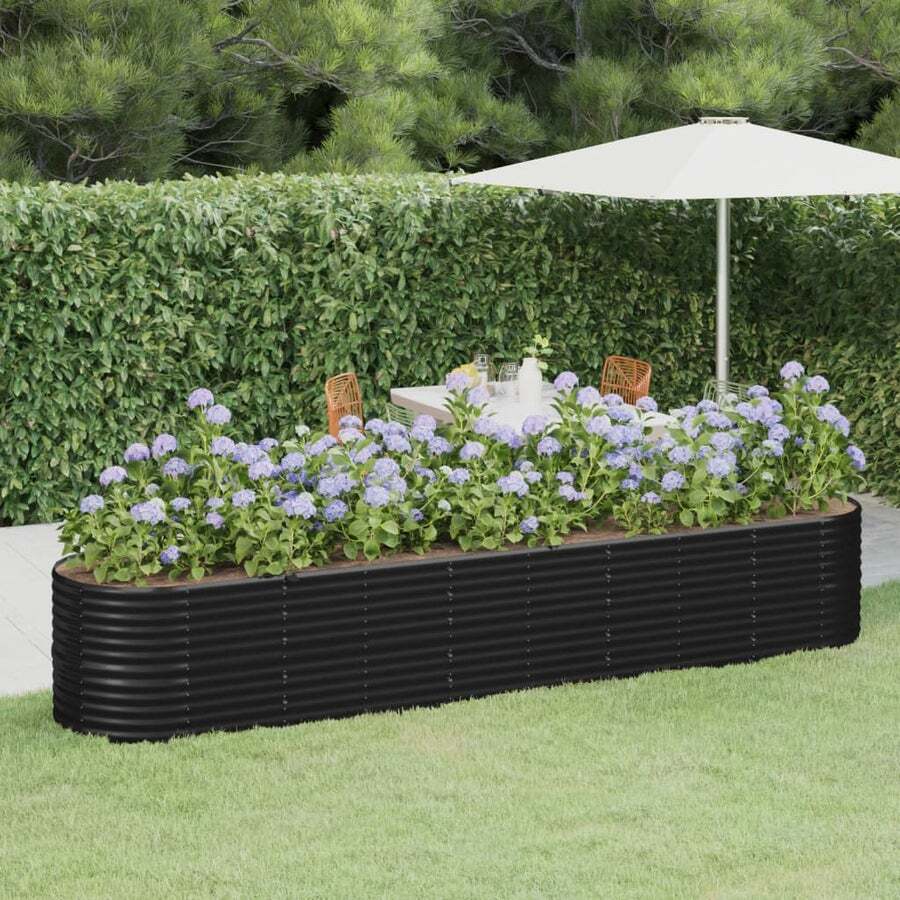Buy Garden Planter Powder-coated Steel Multi Sizes/Colours - MyDeal