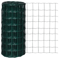 Euro Fence Steel 25x0.8 m Green vidaXL