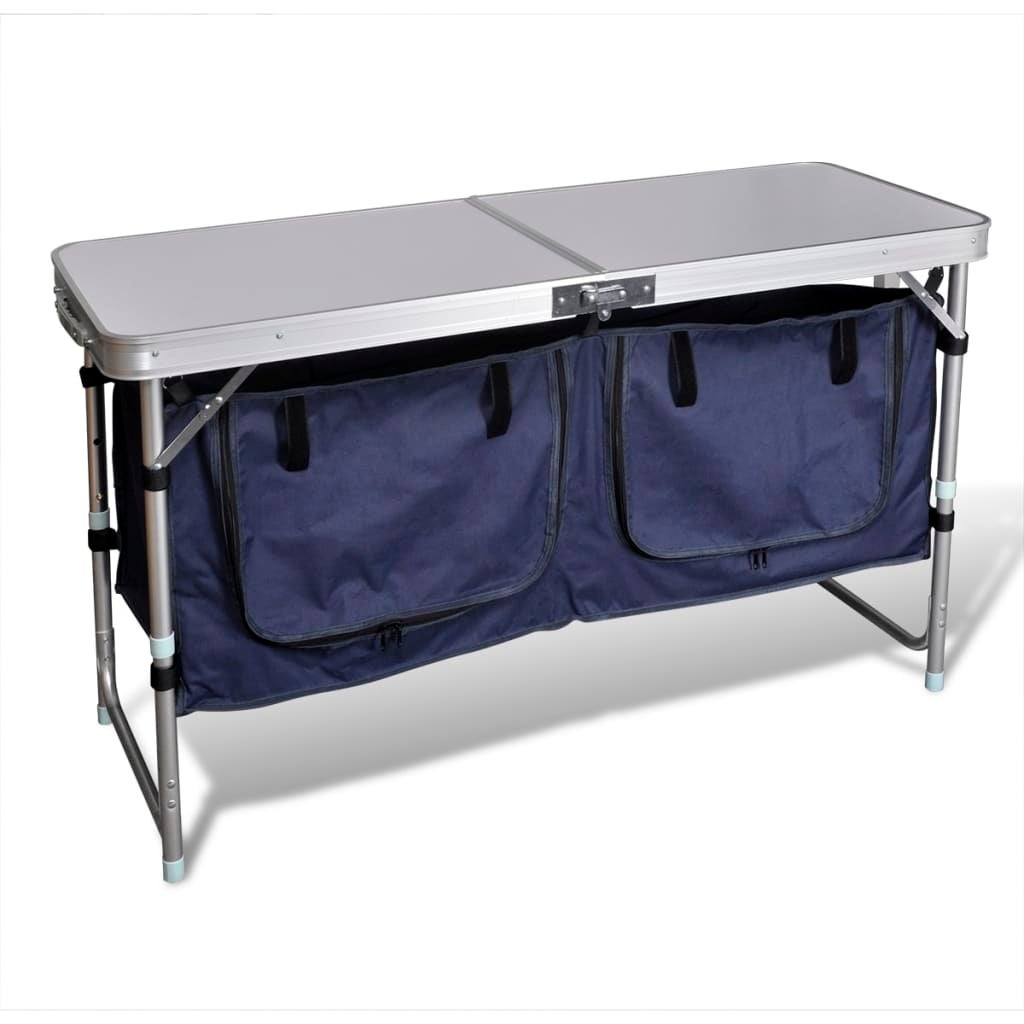 Foldable Camping Cupboard with Aluminium Frame vidaXL