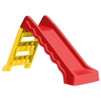 Foldable Slide for Kids Indoor Outdoor Red and Yellow vidaXL