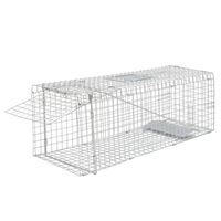Galvanised Live Trap 80 cm vidaXL