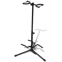 Adjustable Double Guitar Stand Foldable vidaXL