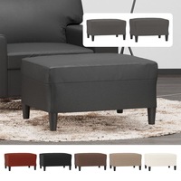 Footstool Faux Leather Ottoman Seat Black/Brown 60x50x41 cm/70x55x41 cm vidaXL