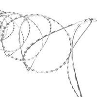BTO-22 Clipped Concertina Razor Wire Galvanised Steel 150 m vidaXL