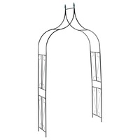 Garden Arch Dark Green 120x38x258 cm Iron vidaXL