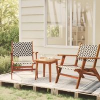 3 Piece Bistro Set Solid Acacia Wood vidaXL