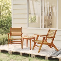 3 Piece Bistro Set Solid Acacia Wood vidaXL