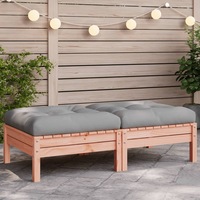 Garden Furniture Outdoor Corner Sofa Middle Sofa Footstool Solid Acacia Wood vidaXL