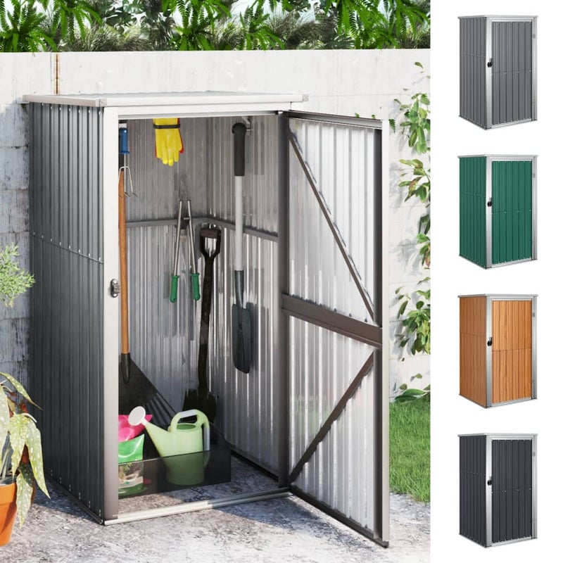 Buy Garden Tool Shed Galvanised Steel Outdoor Storage Multi Colours ...