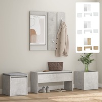 Hallway Furniture Set Engineered Wood Cloakroom Storage Multi Colours vidaXL